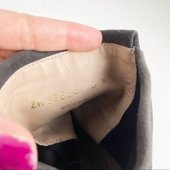 Stuart Weitzman gray suede 5050 mid calf boots - Picture 5 of 5